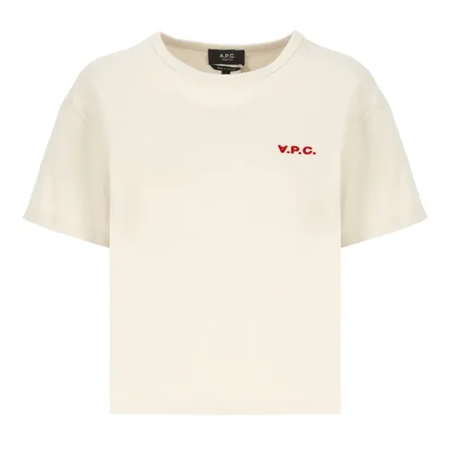 A.p.c. - Tops > T-Shirts - Beige - A.p.c. - Modalova