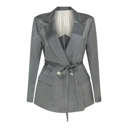 Alysi - Jackets > Blazers - Gray - Alysi - Modalova