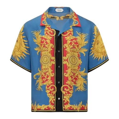 Shirts > Short Sleeve Shirts - - Versace - Modalova