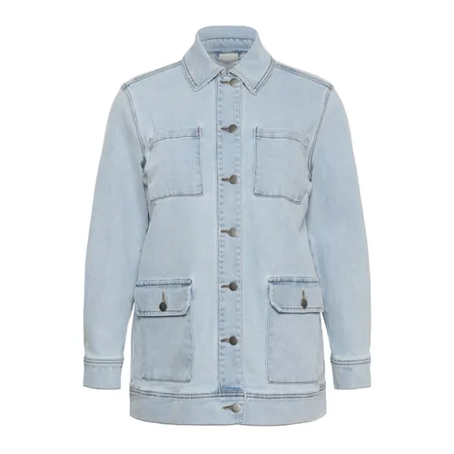 Jackets > Denim Jackets - - Kaffe Curve - Modalova