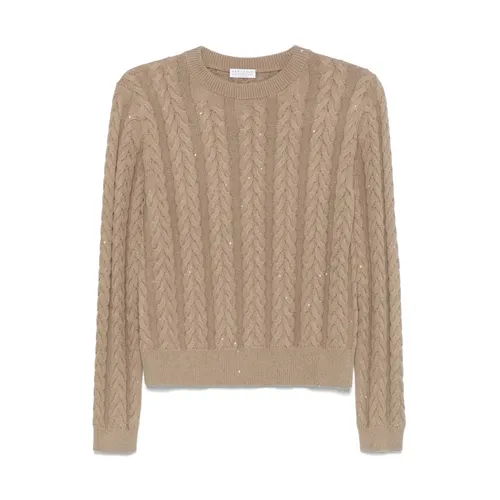 Knitwear > Round-neck Knitwear - - Brunello Cucinelli - Modalova
