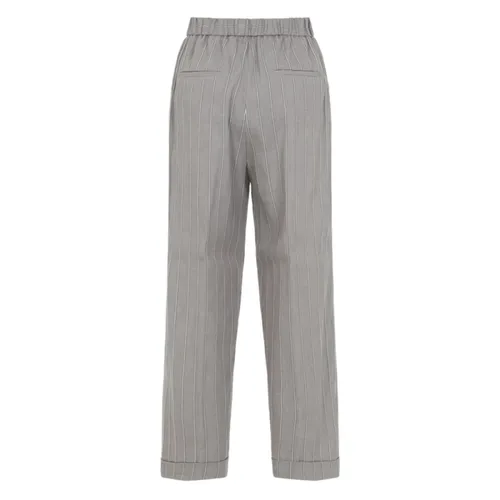 Trousers > Straight Trousers - - Peserico - Modalova