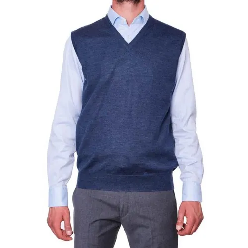 Knitwear > V-neck Knitwear - - La Fileria - Modalova