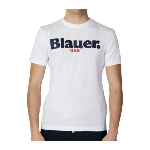 Blauer - Tops > T-Shirts - White - Blauer - Modalova