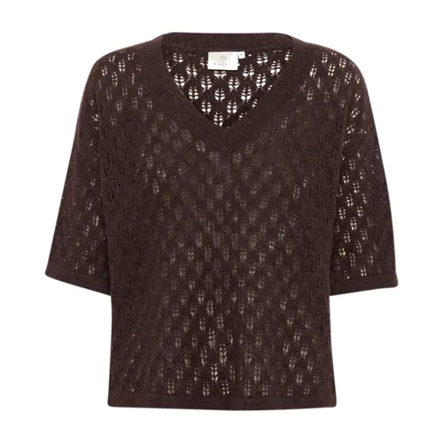 Knitwear > V-neck Knitwear - - Kaffe - Modalova