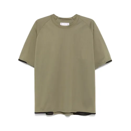 Sacai - Tops > T-Shirts - Green - Sacai - Modalova