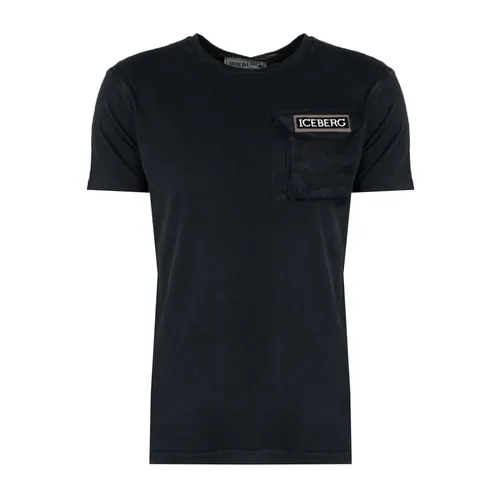 Iceberg - Tops > T-Shirts - Black - Iceberg - Modalova