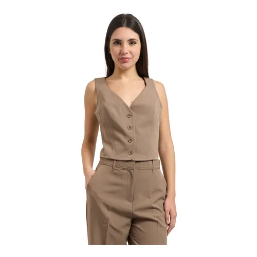 Guess - Jackets > Vests - Brown - Guess - Modalova