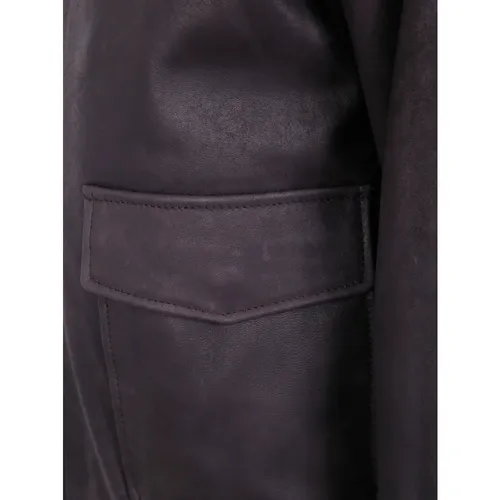Jackets > Leather Jackets - - Barba - Modalova