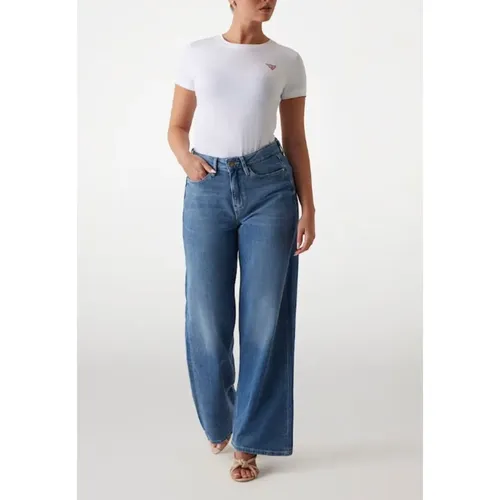 Guess - Tops > T-Shirts - White - Guess - Modalova