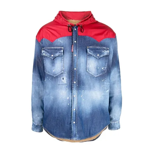 Jackets > Denim Jackets - - Dsquared2 - Modalova