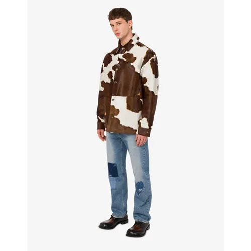 Jackets > Leather Jackets - - Moschino - Modalova