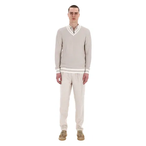 Knitwear > V-neck Knitwear - - Eleventy - Modalova