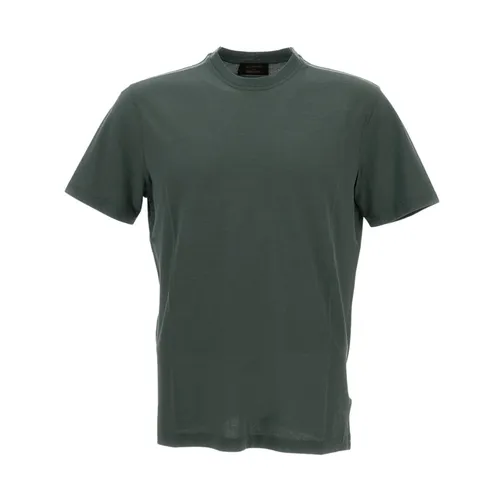 Zanone - Tops > T-Shirts - Green - Zanone - Modalova