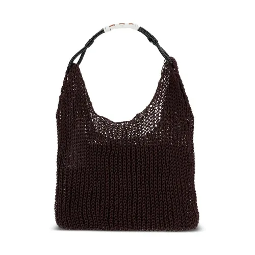 Plan C - Bags > Handbags - Brown - Plan C - Modalova