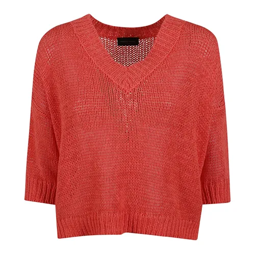 Knitwear > V-neck Knitwear - - Roberto Collina - Modalova