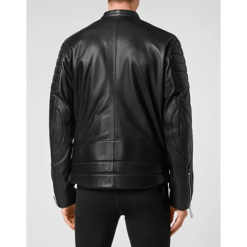 Jackets > Leather Jackets - - Philipp Plein - Modalova