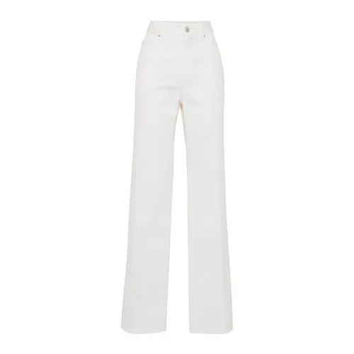 Trousers > Straight Trousers - - Brunello Cucinelli - Modalova