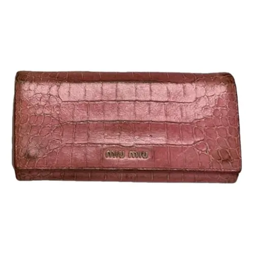 Pre-owned > Pre-owned Accessories > Pre-owned Wallets - - Miu Miu Pre-owned - Modalova