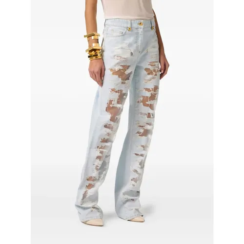 Jeans > Straight Jeans - - Elisabetta Franchi - Modalova