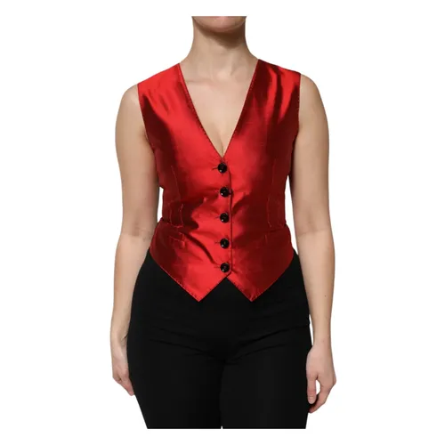 Jackets > Vests - - Dolce & Gabbana - Modalova