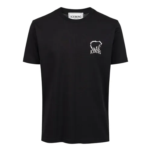 Iceberg - Tops > T-Shirts - Black - Iceberg - Modalova
