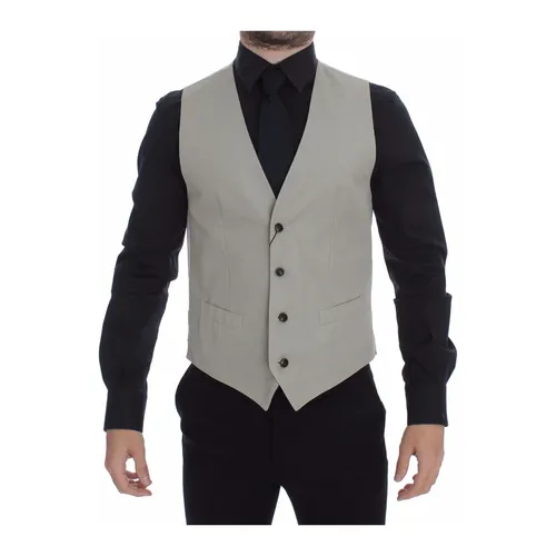 Suits > Suit Vests - - Dolce & Gabbana - Modalova