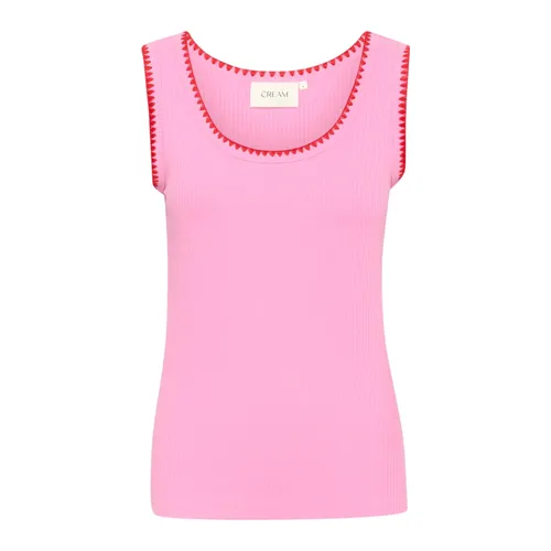 Tops > Sleeveless Tops - - Cream - Modalova