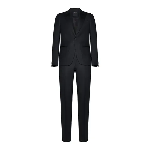 Suits > Suit Sets > Single Breasted Suits - - Zegna - Modalova