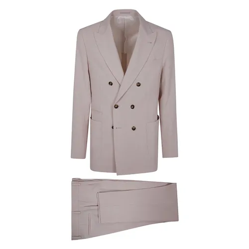 Suits > Suit Sets > Double Breasted Suits - - Brunello Cucinelli - Modalova
