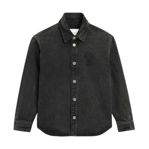 Jackets > Denim Jackets - - Ami Paris - Modalova
