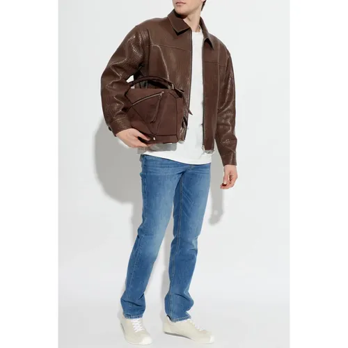 Jackets > Leather Jackets - - Frame - Modalova