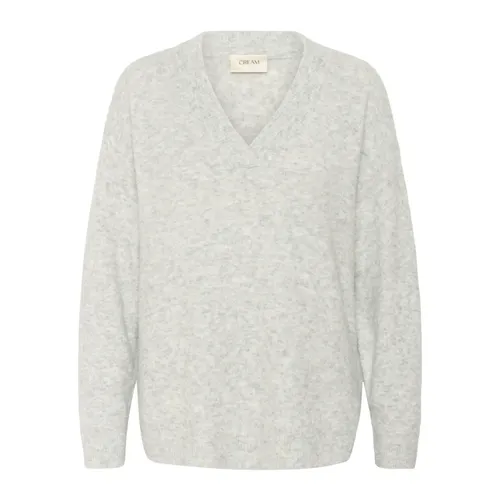 Knitwear > V-neck Knitwear - - Cream - Modalova