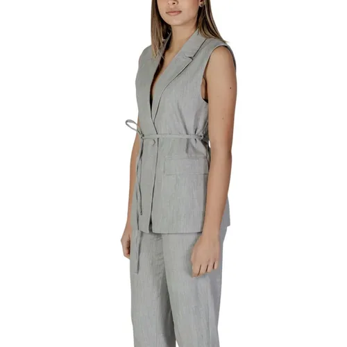 Vila - Jackets > Vests - Gray - Vila - Modalova