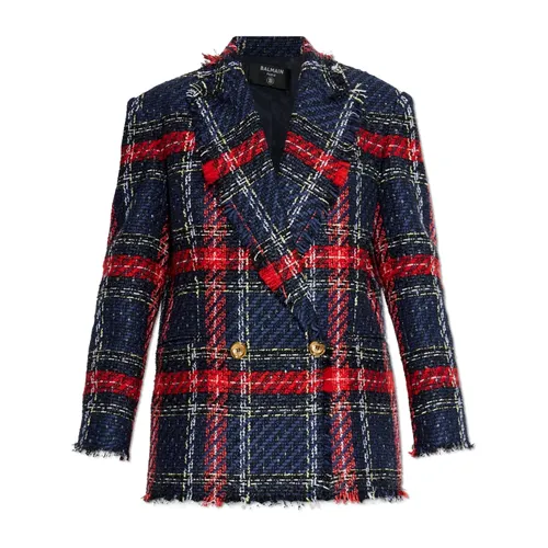 Jackets > Tweed Jackets - - Balmain - Modalova