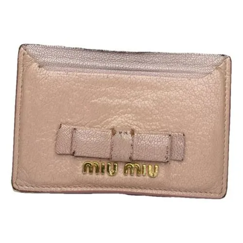 Pre-owned > Pre-owned Accessories > Pre-owned Wallets - - Miu Miu Pre-owned - Modalova