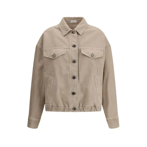 Jackets > Denim Jackets - - Brunello Cucinelli - Modalova