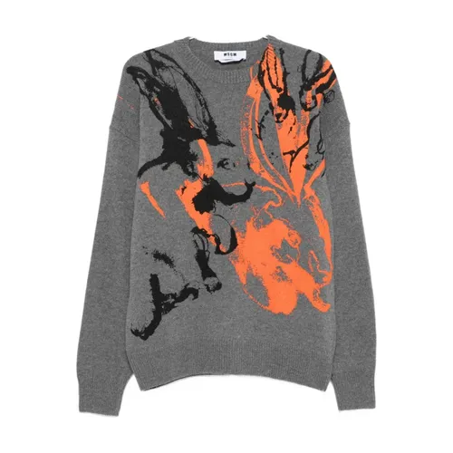 Knitwear > Round-neck Knitwear - - Msgm - Modalova