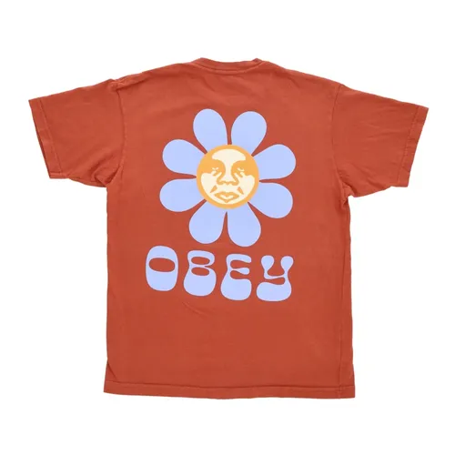 Obey - Tops > T-Shirts - Orange - Obey - Modalova