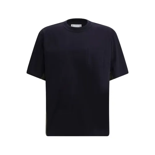 Sacai - Tops > T-Shirts - Black - Sacai - Modalova
