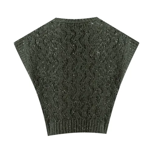 Knitwear > V-neck Knitwear - - Brunello Cucinelli - Modalova