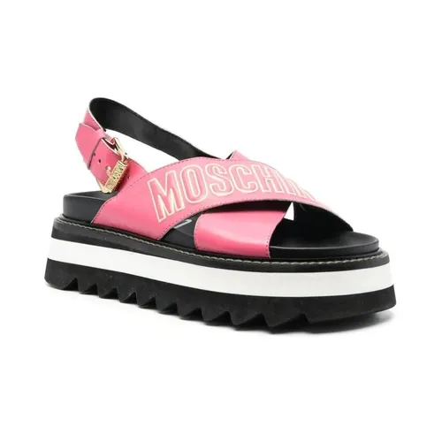 Shoes > Sandals > Flat Sandals - - Moschino - Modalova