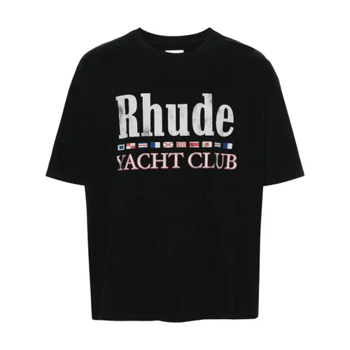 Rhude - Tops > T-Shirts - Black - Rhude - Modalova