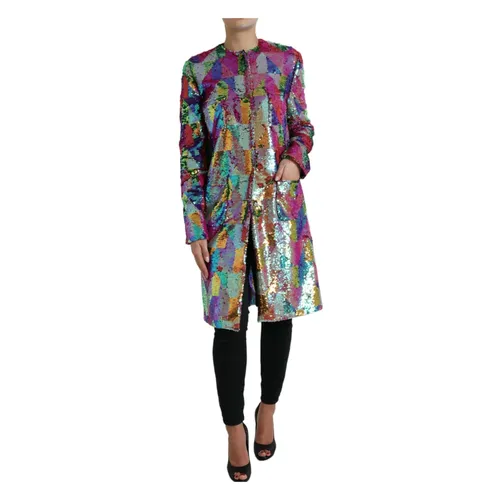 Coats > Single-Breasted Coats - - Dolce & Gabbana - Modalova