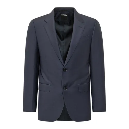 Zegna - Jackets > Blazers - Blue - Zegna - Modalova