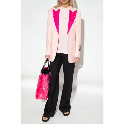 Marni - Jackets > Blazers - Pink - Marni - Modalova