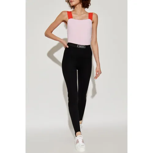 Trousers > Leggings - - Versace - Modalova