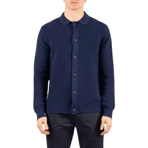 Fay - Knitwear > Cardigans - Blue - Fay - Modalova