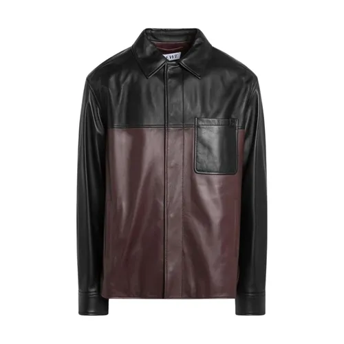 Jackets > Leather Jackets - - Loewe - Modalova