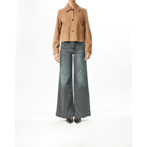Jackets > Leather Jackets - - Karl Lagerfeld - Modalova